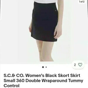 S. C. & CO casual sexy party  Skurt with built in tummy control size 12